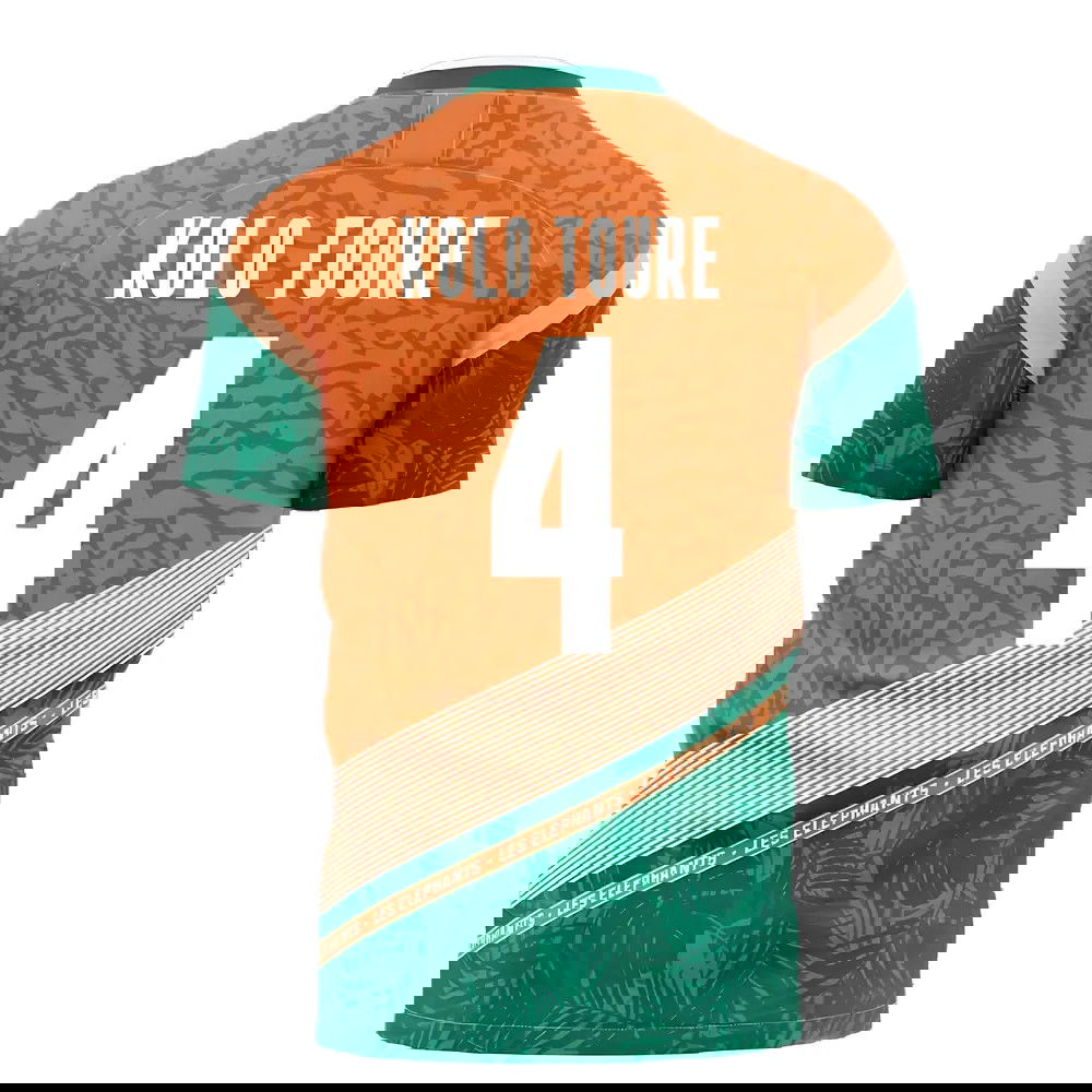  Ivory Coast 2025-2026 Away Concept Football Kit (Libero) (KOLO TOURE 4)