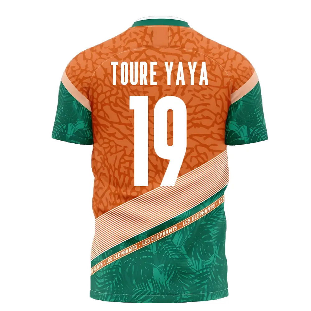  Ivory Coast 2025-2026 Away Concept Football Kit (Libero) (TOURE YAYA 19)