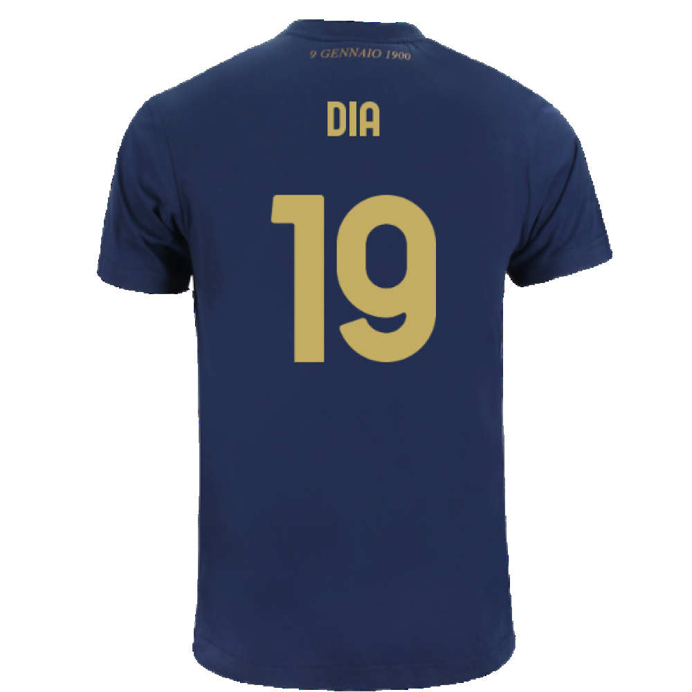 Lazio 125th Anniversary Cotton Tee (Navy) (Dia 19)