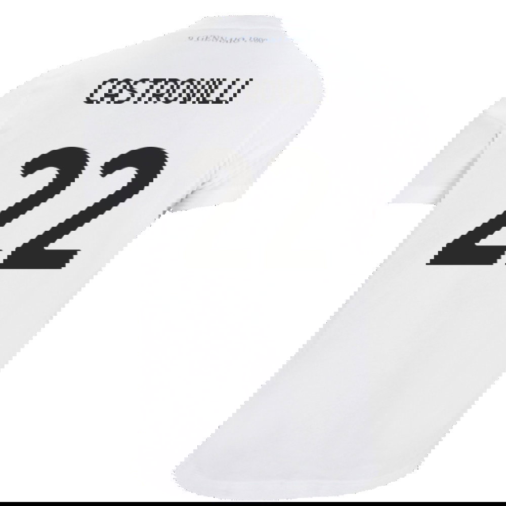 Lazio 125th Anniversary Cotton Tee (White) (Castrovilli 22)