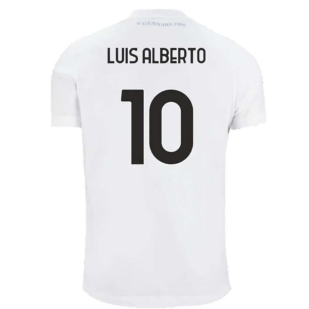 Lazio 125th Anniversary Cotton Tee (White) (Luis Alberto 10)