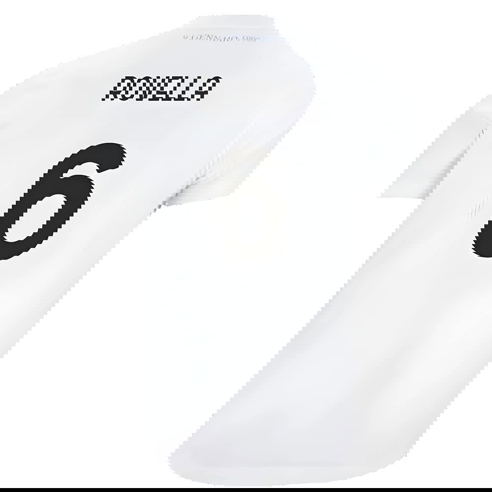 Lazio 125th Anniversary Cotton Tee (White) (Rovella 6)