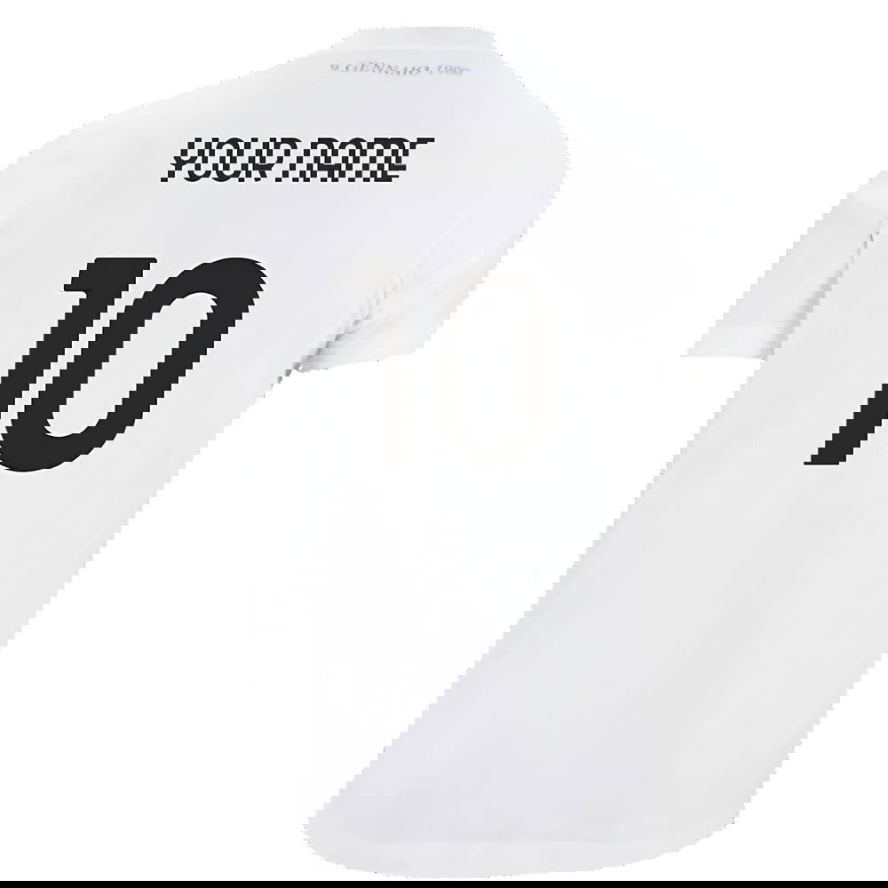 Lazio 125th Anniversary Cotton Tee (White) (Your Name)