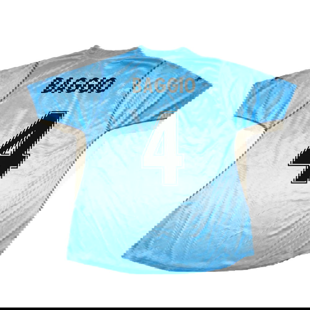 Lazio 2001-02 Home Shirt (Very Good) (Baggio 4)