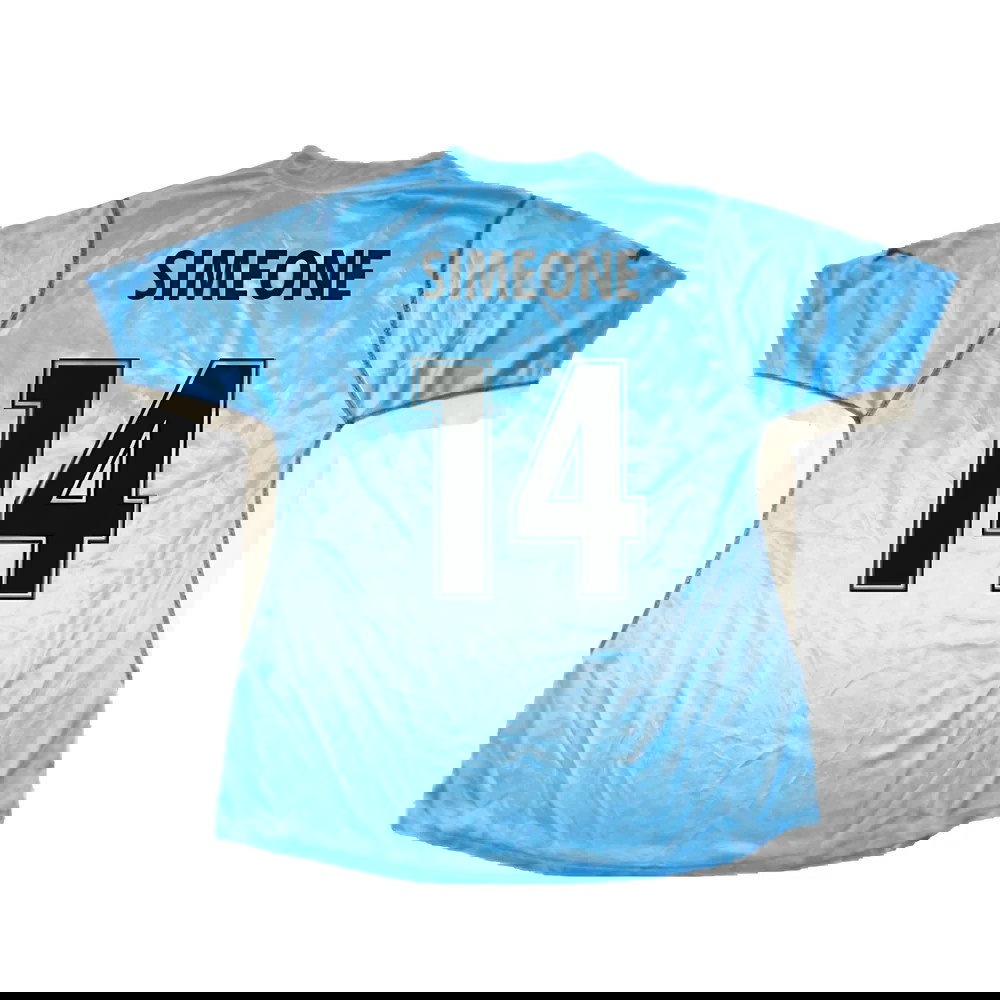 Lazio 2001-02 Home Shirt (Very Good) (Simeone 14)