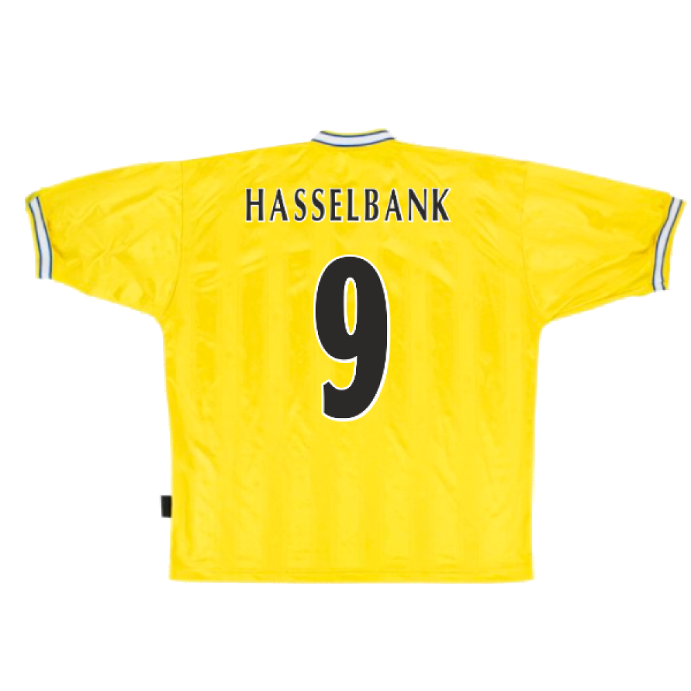 Leeds United 1997-99 Away Shirt (L) (Very Good) (Hasselbank 9)