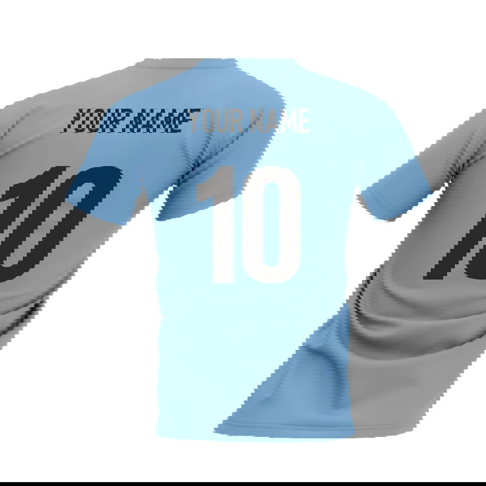 Lionel Messi Legend T-Shirt (Sky) (Your Name)