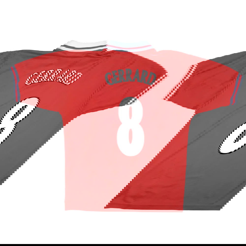 Liverpool 1996-98 Home Shirt (Excellent) (GERRARD 8)