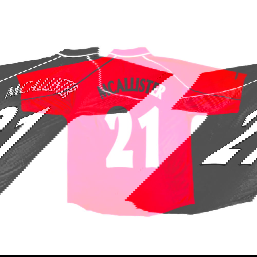 Liverpool 2000-02 Home Shirt (XXL) (Excellent) (McAllister 21)