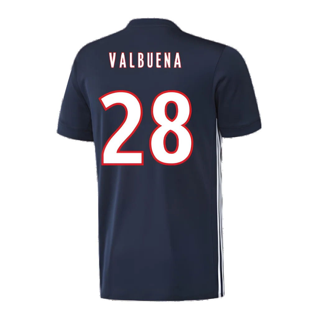 Lyon 2017-18 Away Shirt ((Excellent) L) (Valbuena 28)