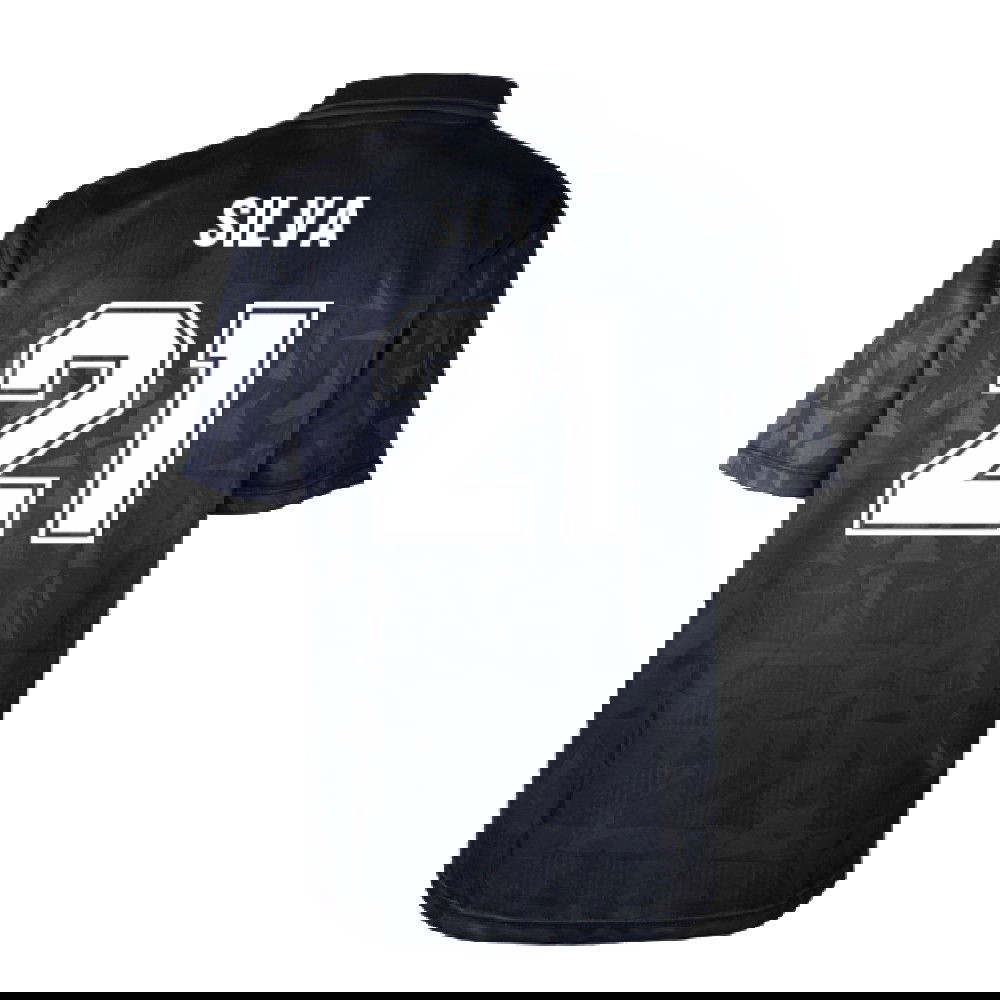 Man City 1990 Blackout Retro Shirt (SILVA 21)