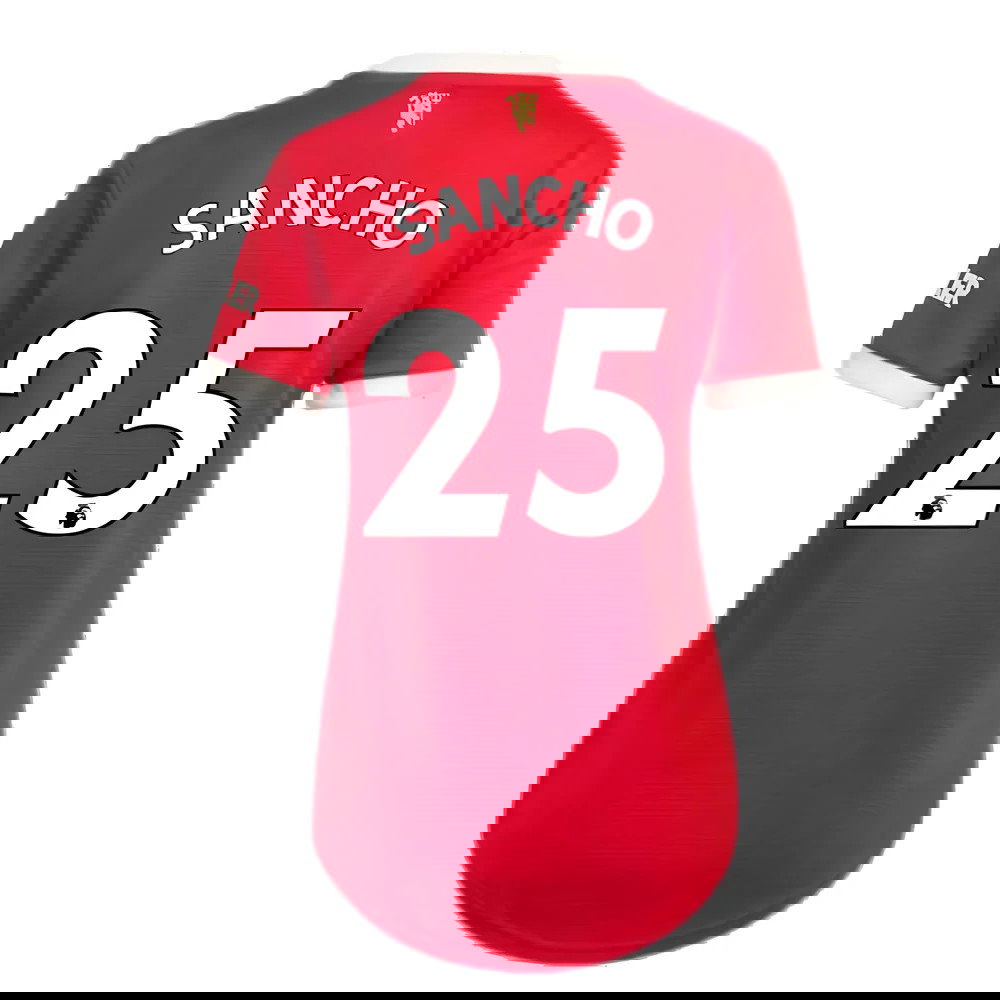 Man Utd 2021-2022 Home Shirt (Ladies) (SANCHO 25)