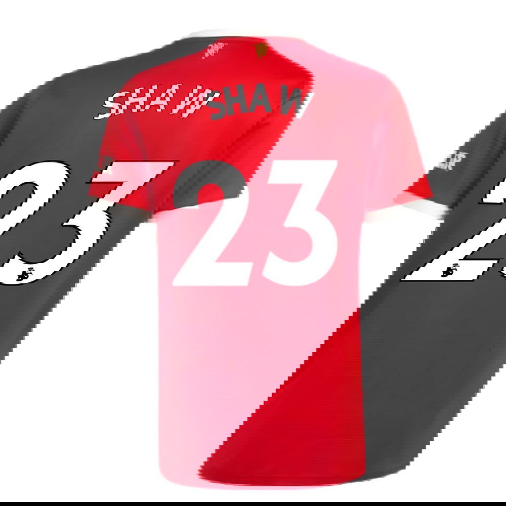 Man Utd 2021-2022 Home Shirt (SHAW 23)