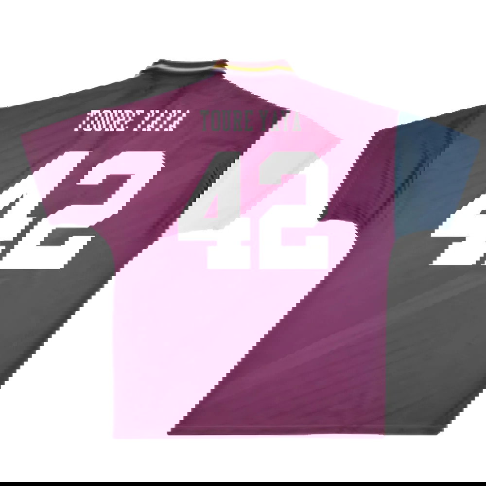 Manchester City 1996-1997 Away Shirt (M) (Excellent) (TOURE YAYA 42)