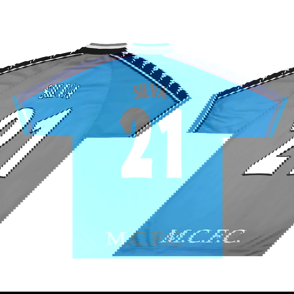 Manchester City 1997-99 Home Shirt (XL) (Excellent) (SILVA 21)