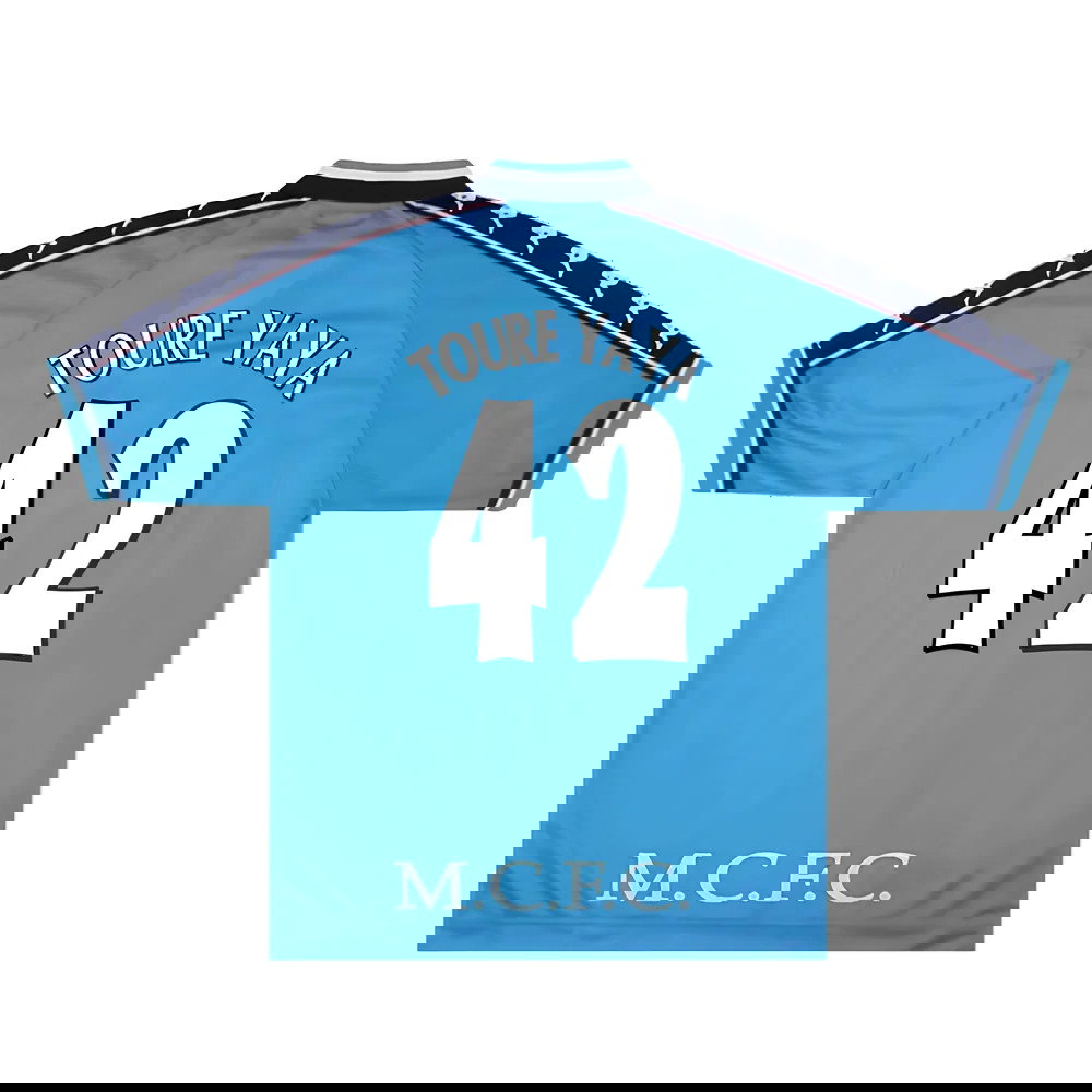 Manchester City 1997-99 Home Shirt (XL) (Excellent) (TOURE YAYA 42)