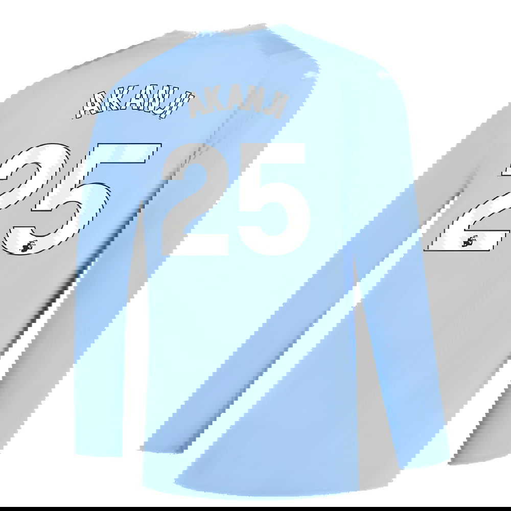 Manchester City 2023-2024 Puma Home Long Sleeved Shirt (S) (Good) (AKANJI 25)
