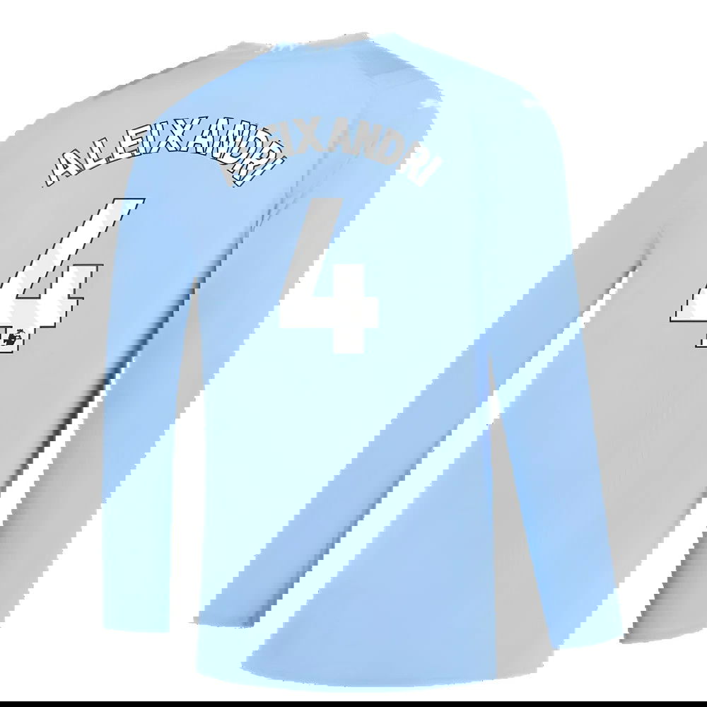 Manchester City 2023-2024 Puma Home Long Sleeved Shirt (S) (Good) (Aleixandri 4)