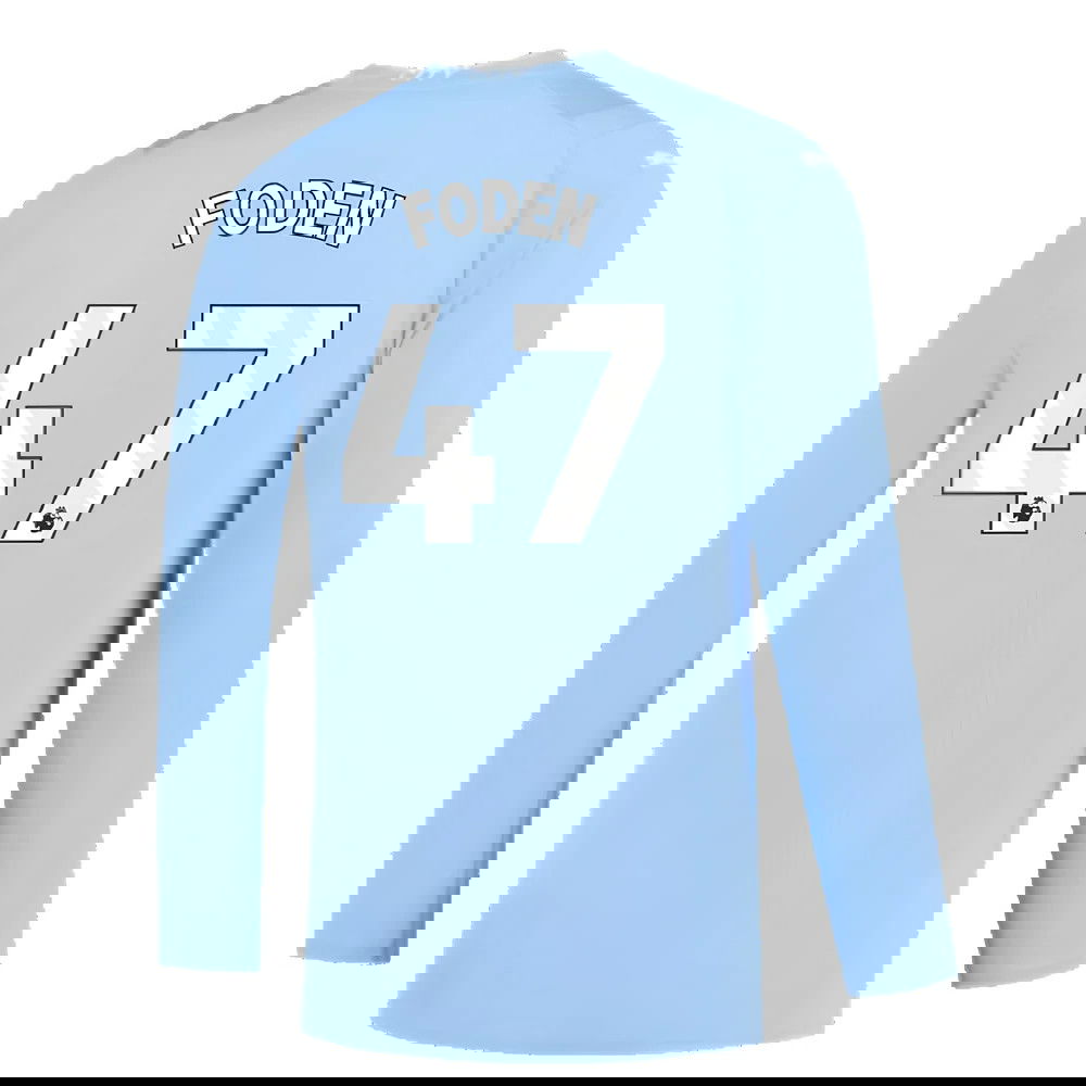 Manchester City 2023-2024 Puma Home Long Sleeved Shirt (S) (Good) (FODEN 47)
