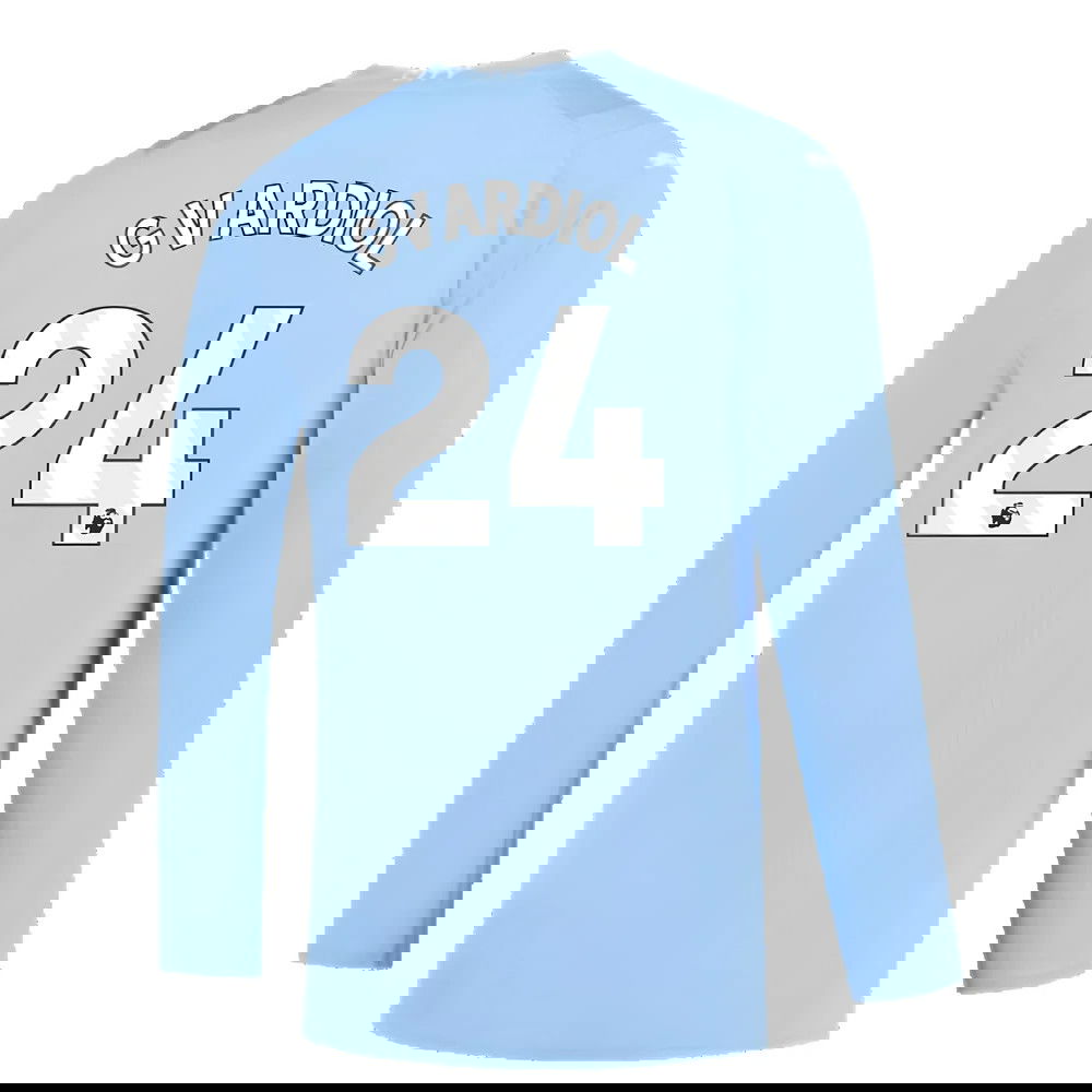 Manchester City 2023-2024 Puma Home Long Sleeved Shirt (S) (Good) (Gvardiol 24)