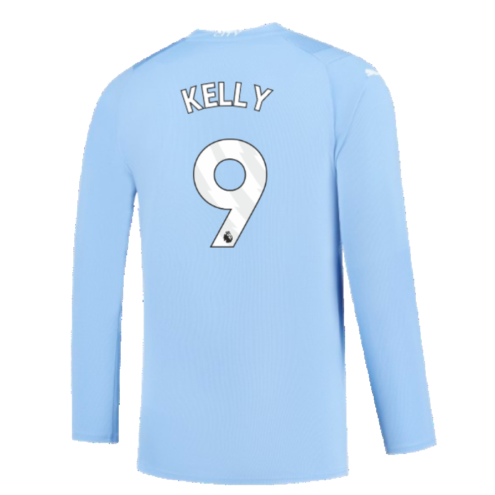 Manchester City 2023-2024 Puma Home Long Sleeved Shirt (S) (Good) (Kelly 9)
