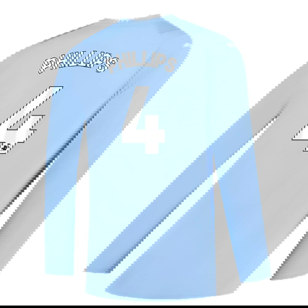 Manchester City 2023-2024 Puma Home Long Sleeved Shirt (S) (Good) (PHILLIPS 4)