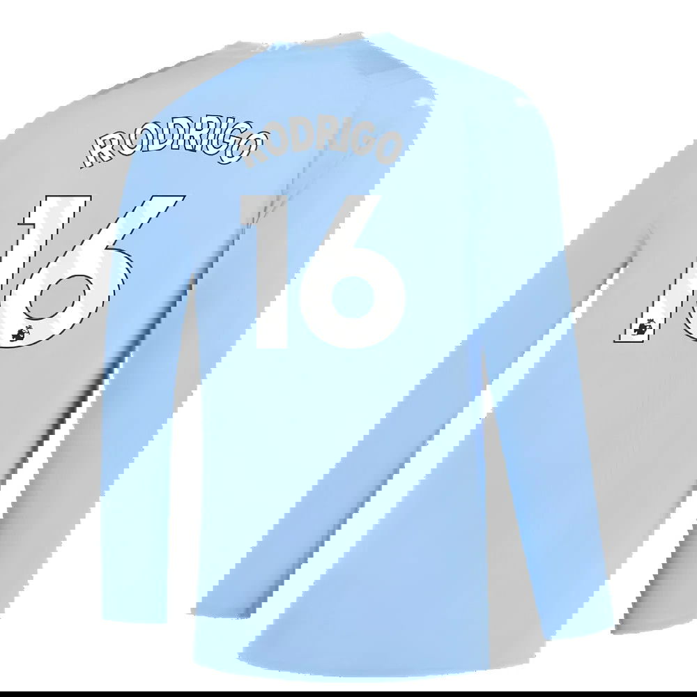 Manchester City 2023-2024 Puma Home Long Sleeved Shirt (S) (Good) (RODRIGO 16)