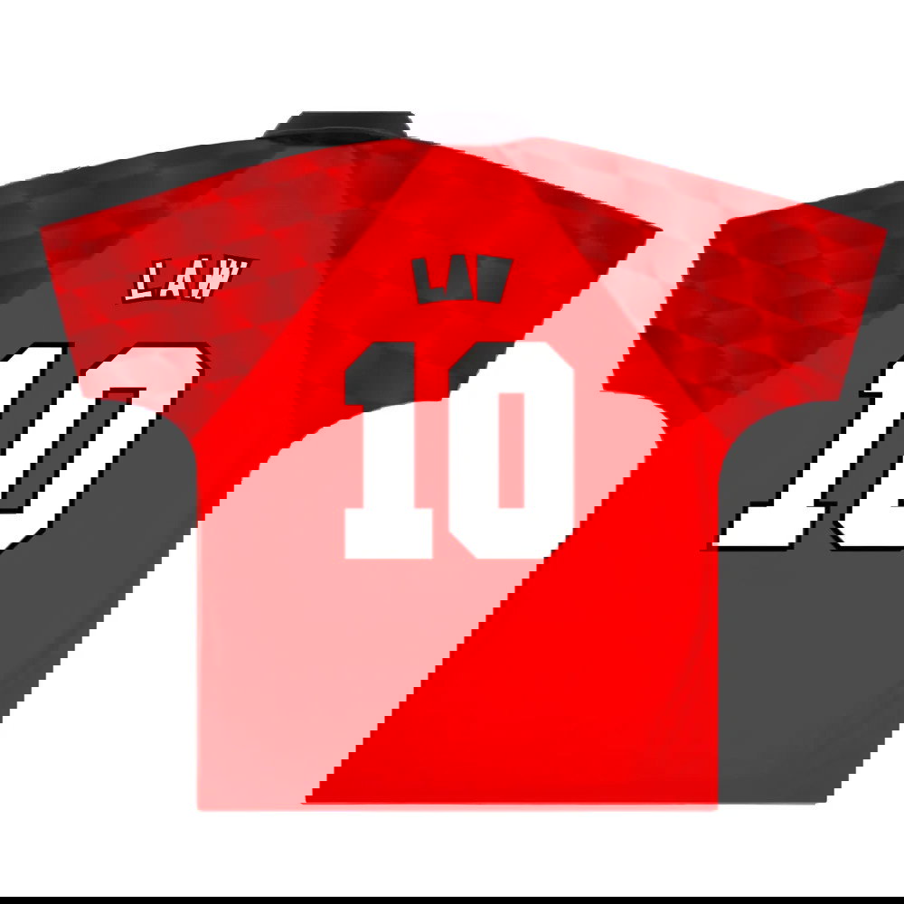 Manchester United 1996-98 Home (M) (Very Good) (Law 10)