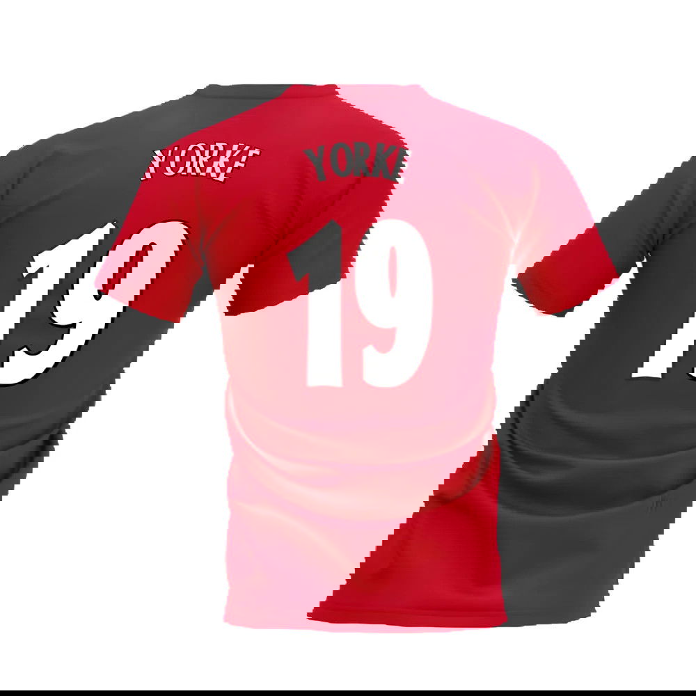 Manchester United 1998-1999 Retro Shirt T-shirt (Red) (Yorke 19)