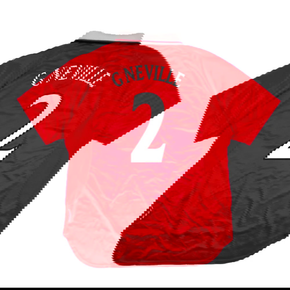 Manchester United 1999-2000 Champions League Home Shirt (XXL) (Excellent) (G Neville 2)