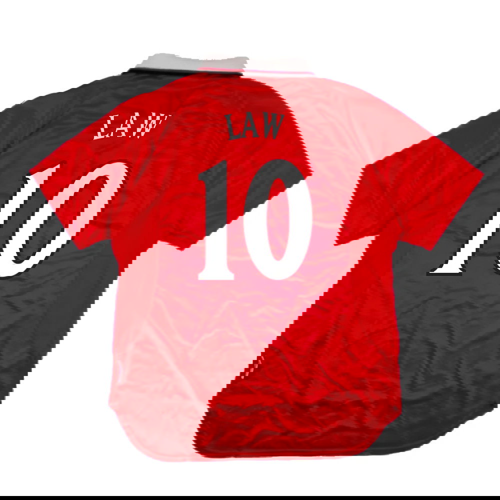 Manchester United 1999-2000 Champions League Home Shirt (XXL) (Excellent) (Law 10)