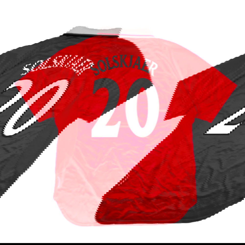 Manchester United 1999-2000 Champions League Home Shirt (XXL) (Excellent) (Solskjaer 20)