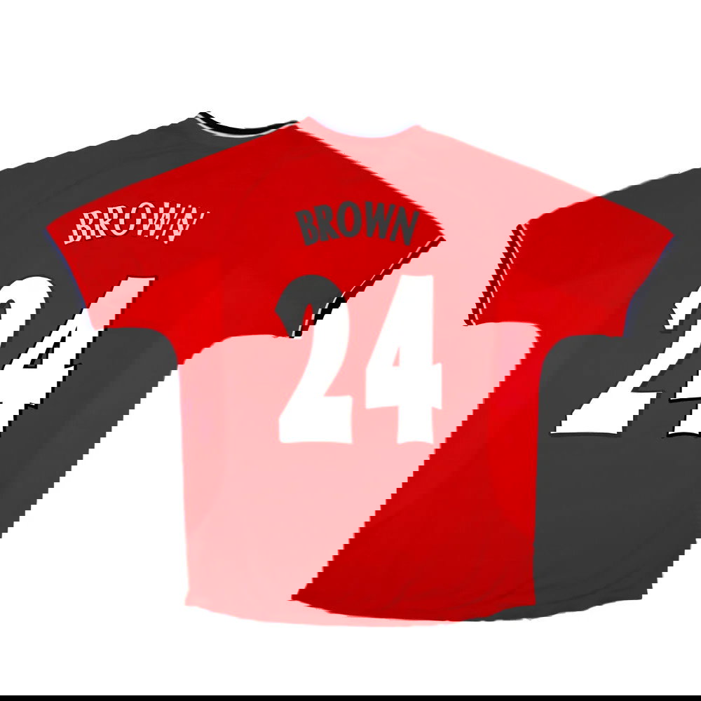 Manchester United 2000-02 Home Shirt (S) (Very Good) (Brown 24)