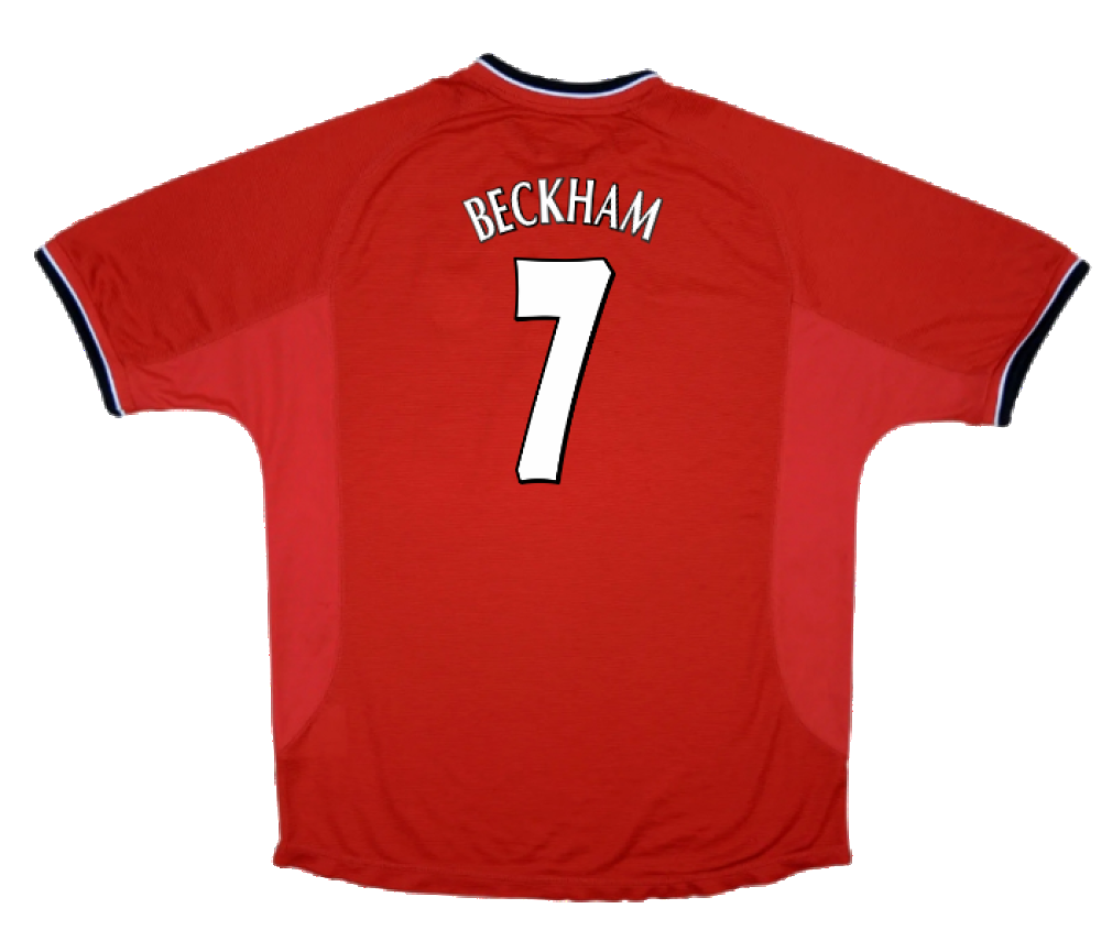 Manchester United 2000-02 Home Shirt ((Excellent) XXL) (Beckham 7)