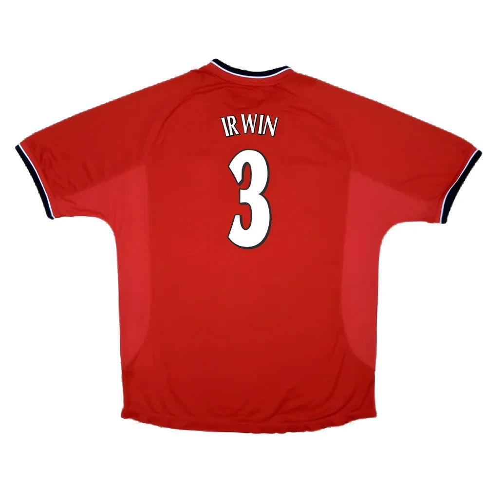 Manchester United 2000-02 Home Shirt ((Excellent) XXL) (Irwin 3)