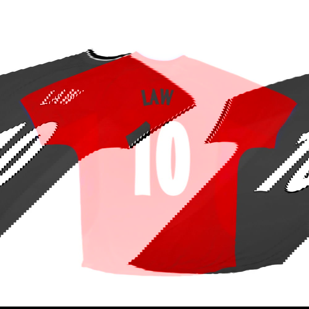 Manchester United 2000-02 Home Shirt (S) (Very Good) (Law 10)