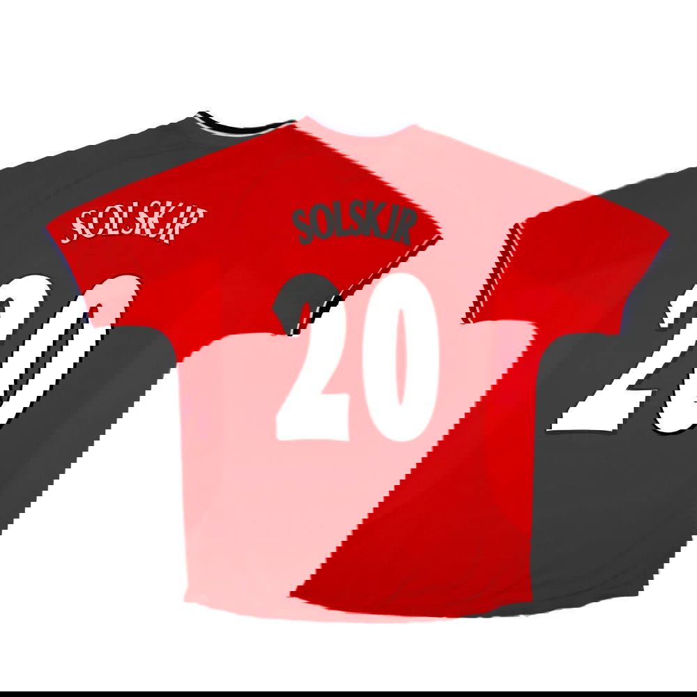 Manchester United 2000-02 Home Shirt (S) (Very Good) (Solskjær 20)