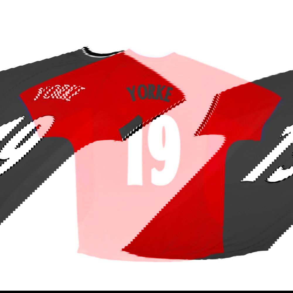 Manchester United 2000-02 Home Shirt (S) (Very Good) (Yorke 19)