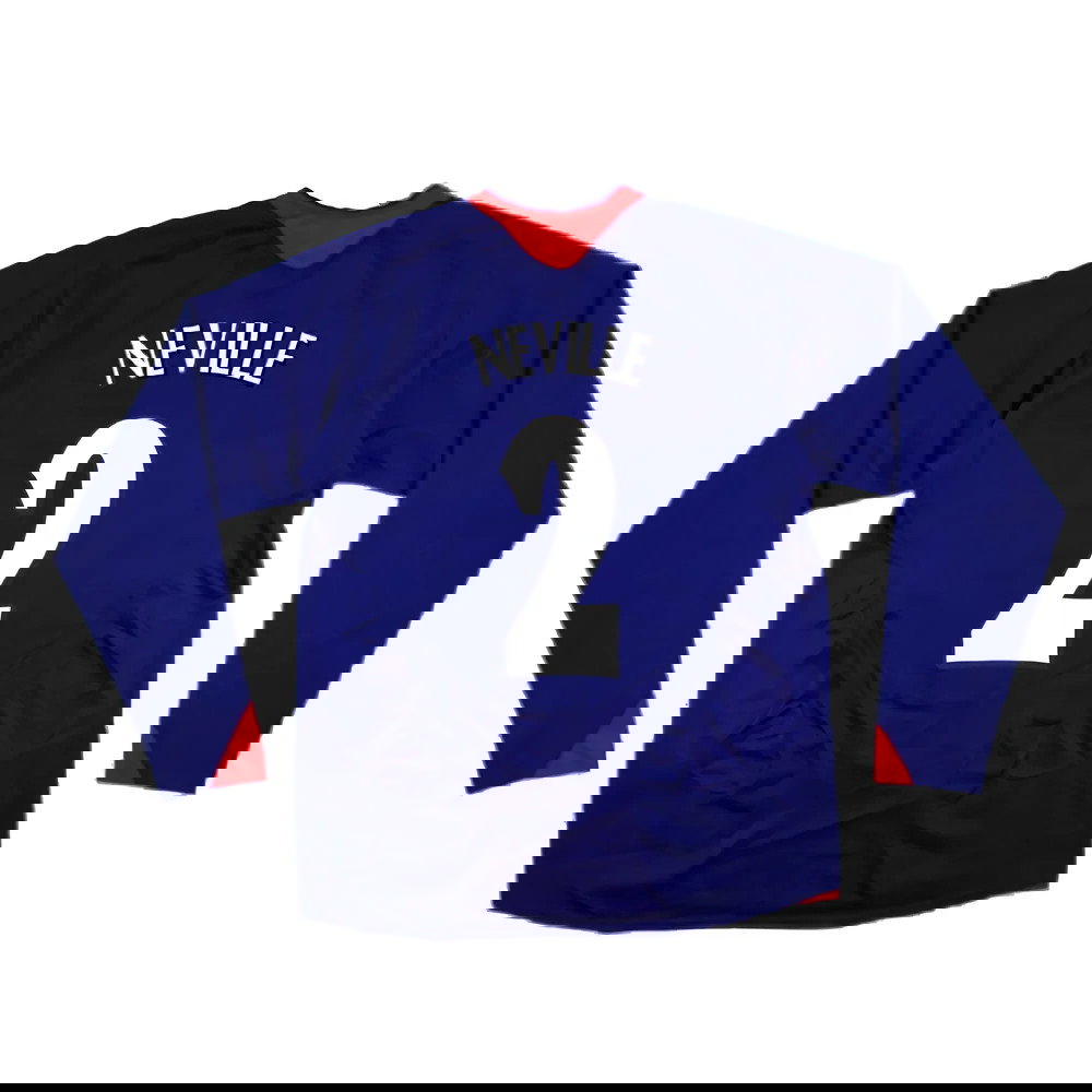 Manchester United 2005-06 Long Sleeve Away Shirt (M) (Excellent) (NEVILLE 2)