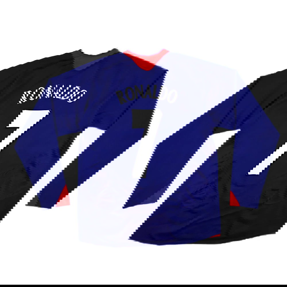 Manchester United 2005-06 Long Sleeve Away Shirt (M) (Excellent) (RONALDO 7)