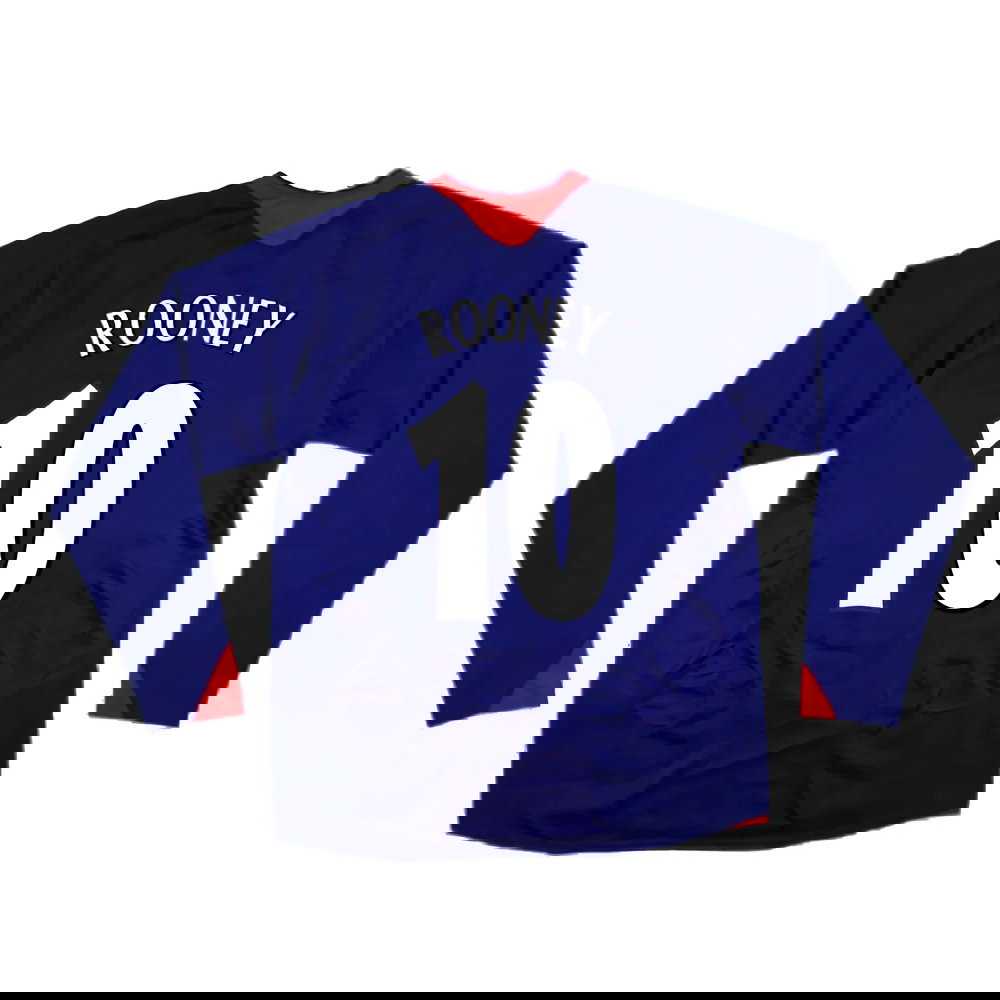 Manchester United 2005-06 Long Sleeve Away Shirt (M) (Excellent) (ROONEY 10)