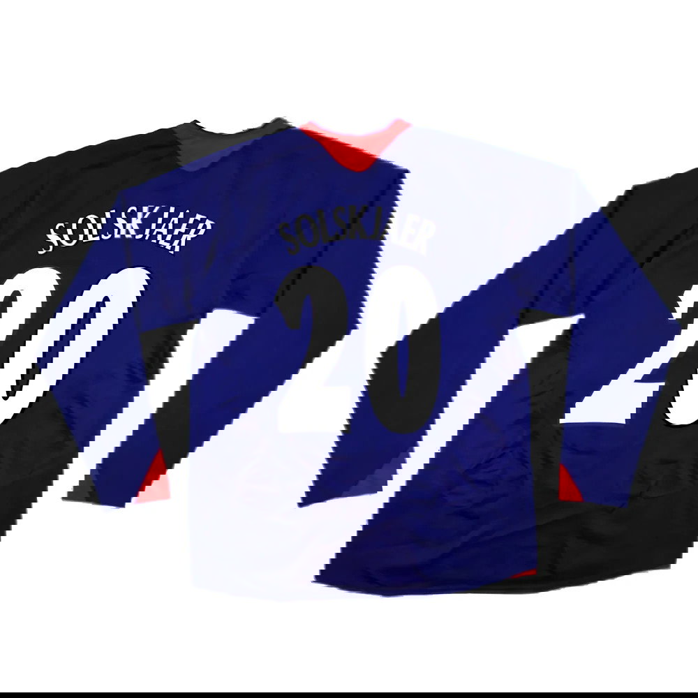 Manchester United 2005-06 Long Sleeve Away Shirt (M) (Excellent) (SOLSKJAER 20)