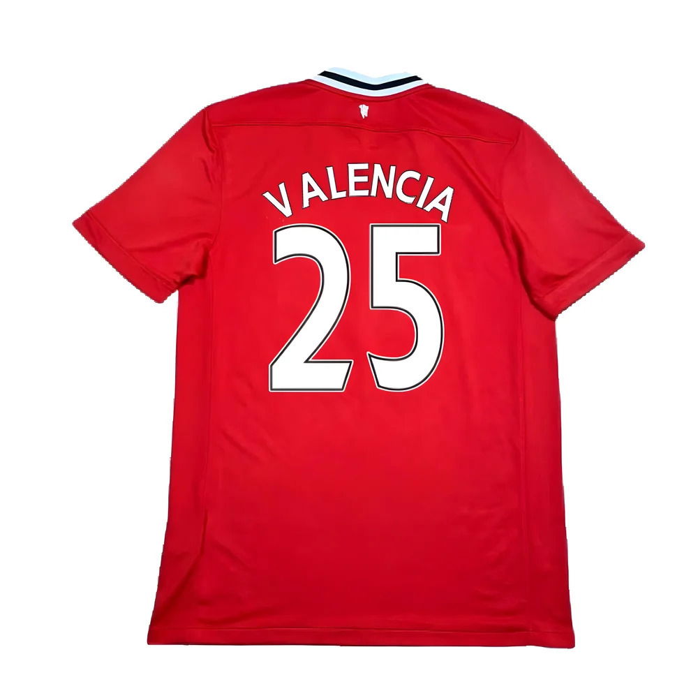 Manchester United 2011-12 Home Shirt ((Excellent) XL) (Valencia 25)