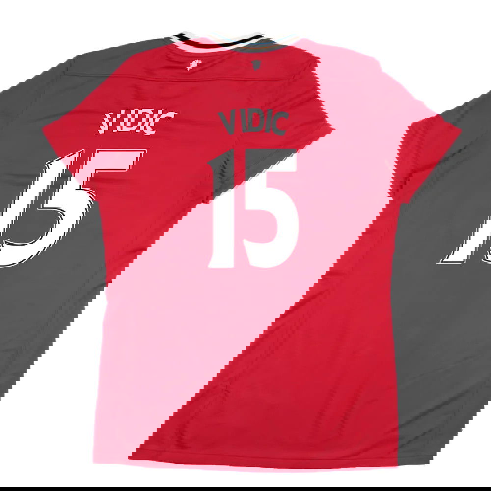 Manchester United 2011-12 Home Shirt (Women\'s) ((Very Good) M) (Vidic 15)