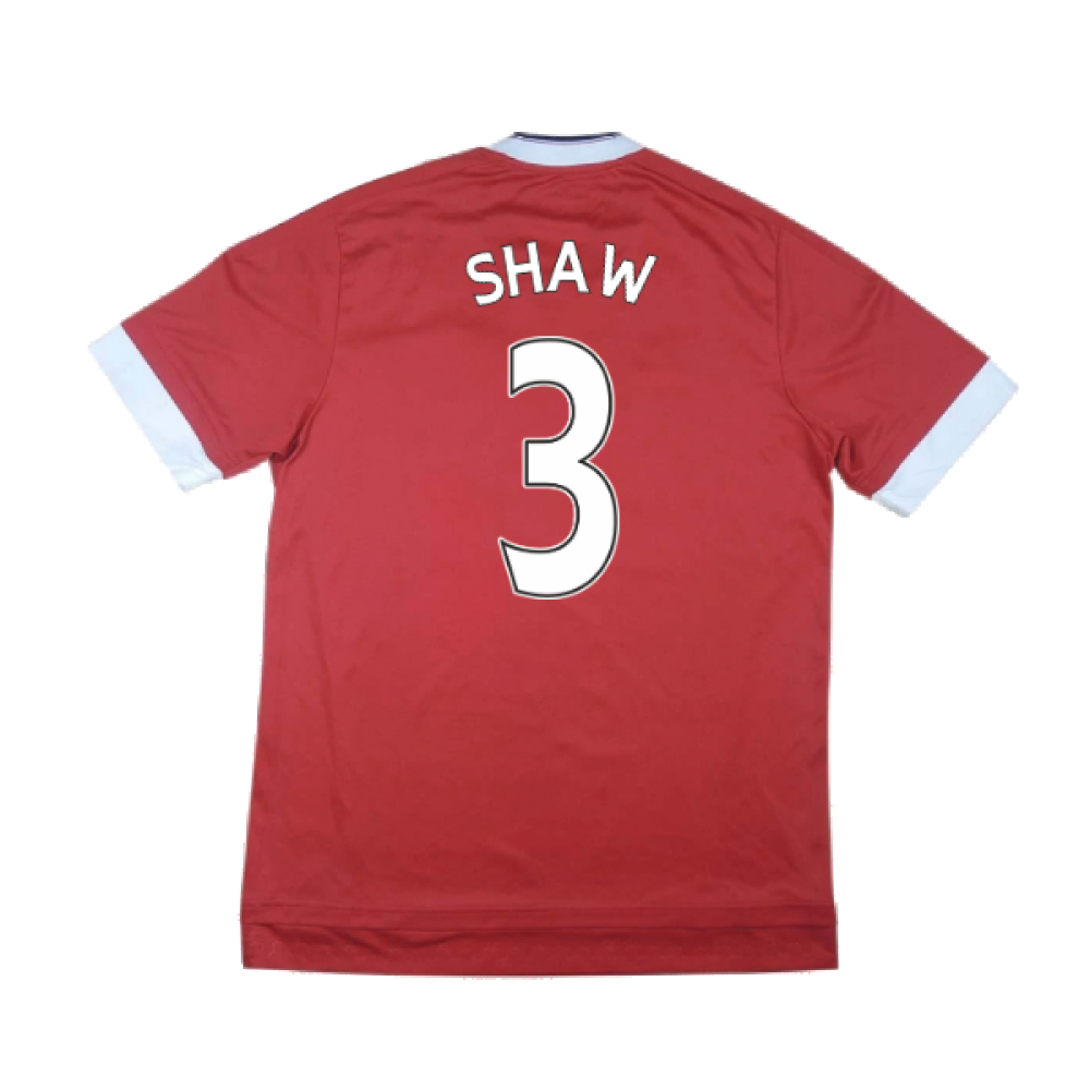 Manchester United 2015-16 Home Shirt (Excellent) (Shaw 3)