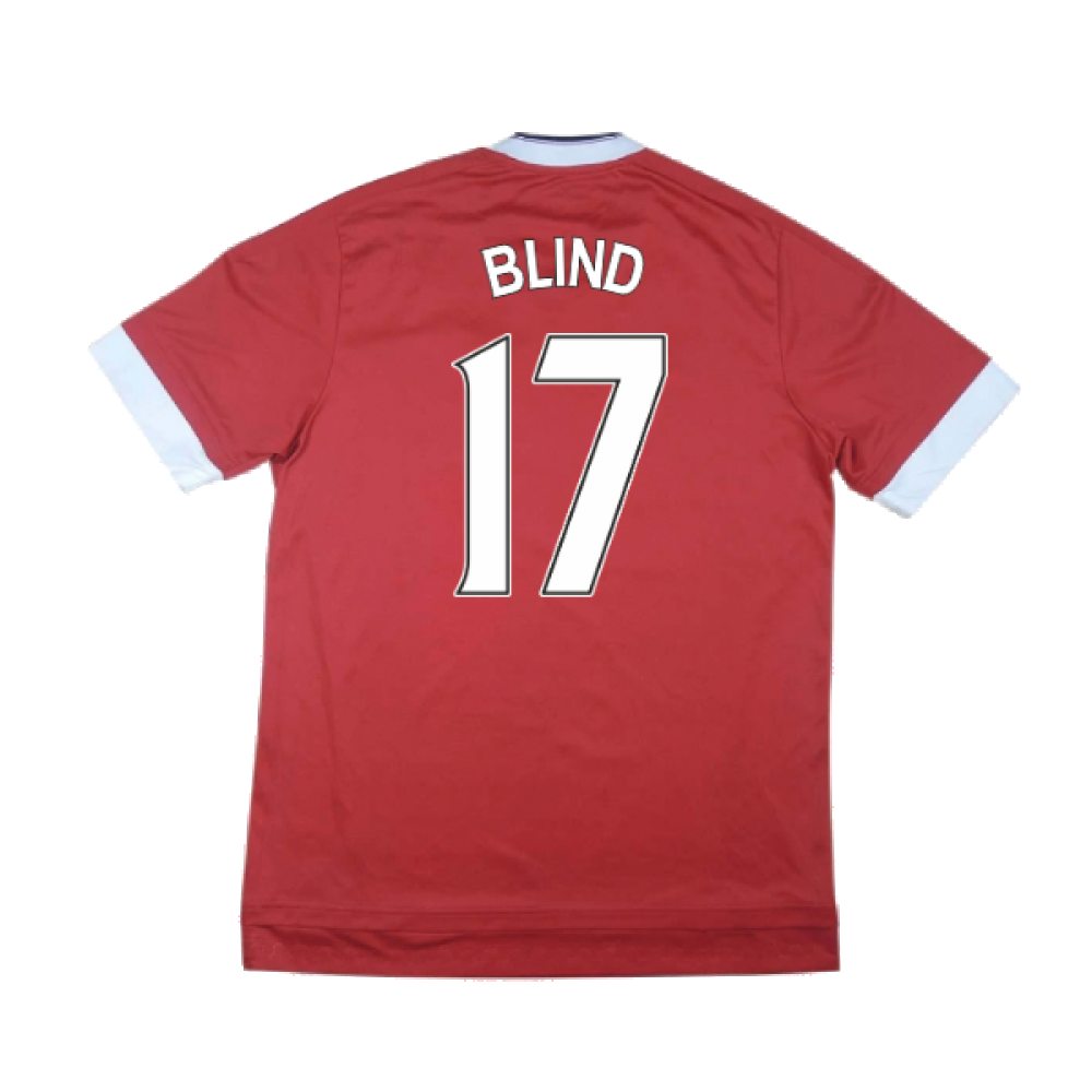 Manchester United 2015-16 Home Shirt ((Very Good) M) (Blind 17)