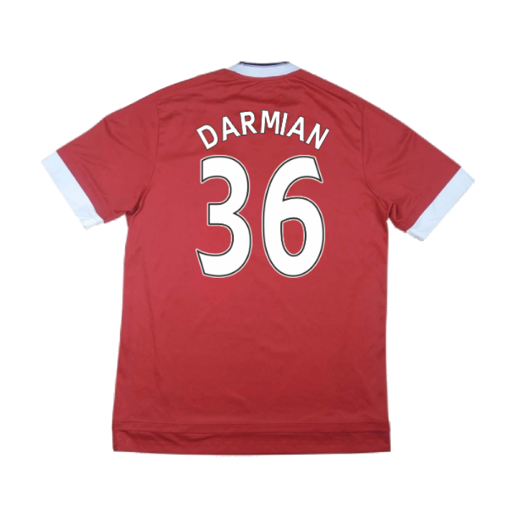 Manchester United 2015-16 Home Shirt ((Very Good) M) (Darmian 36)