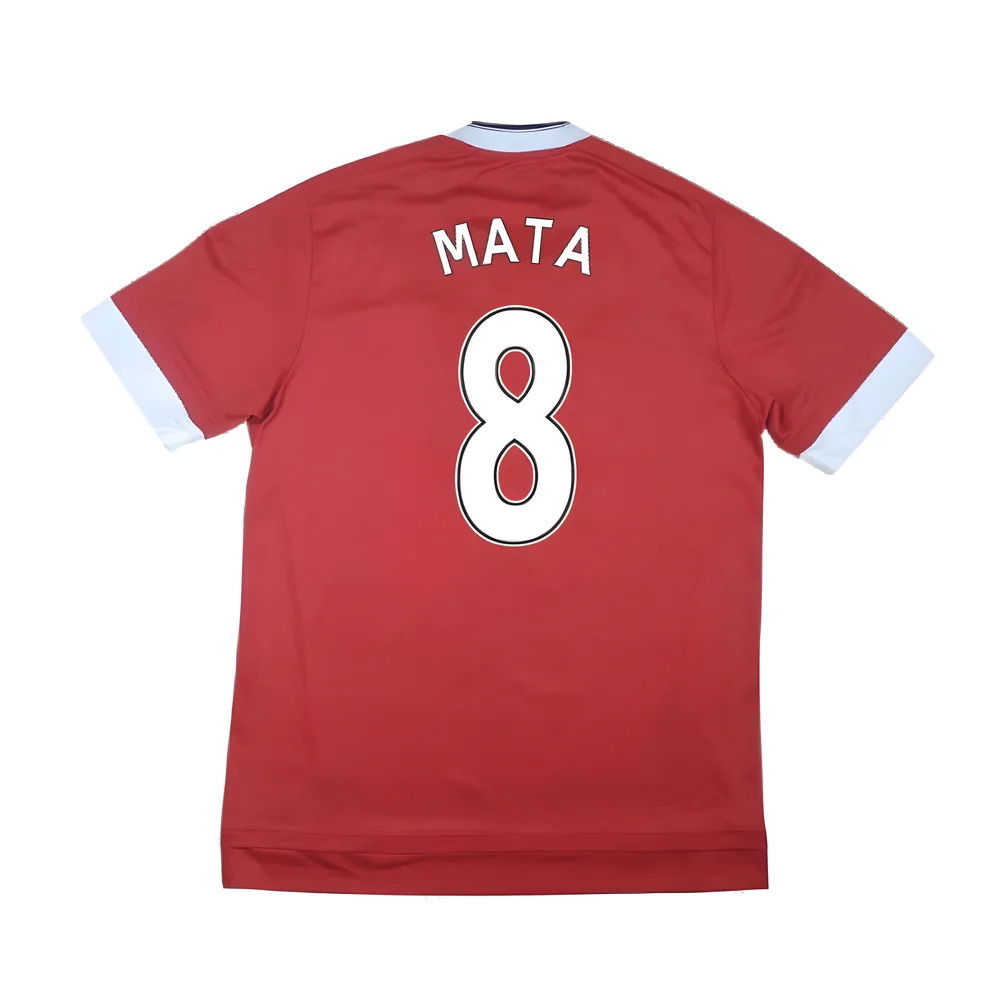 Manchester United 2015-16 Home Shirt ((Very Good) M) (Mata 8)