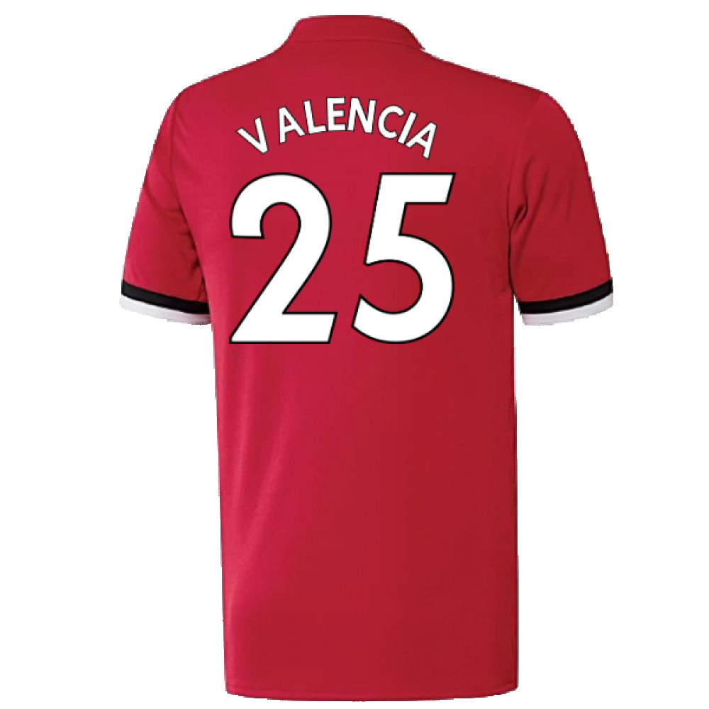 Manchester United 2017-18 Home Shirt ((Excellent) 4-5 Year) (Valencia 25)