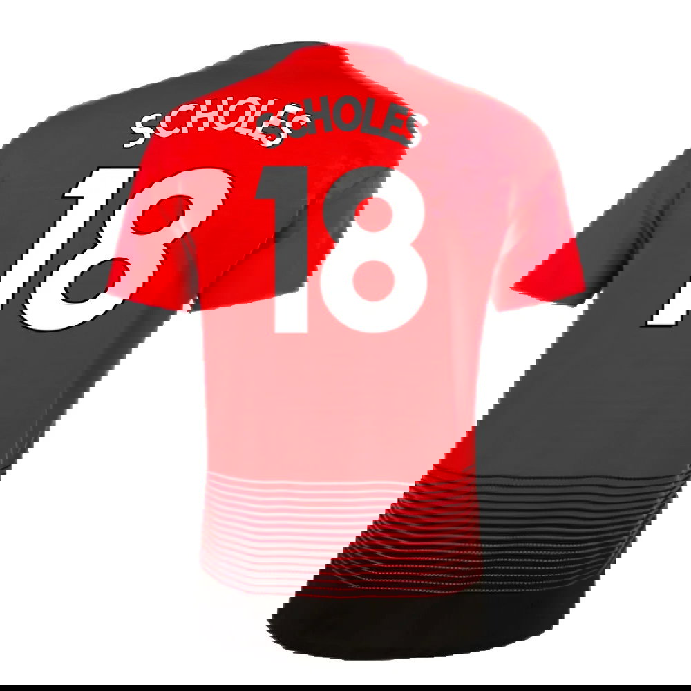 Manchester United 2018-19 Home Shirt (M) (Excellent) (Scholes 18)
